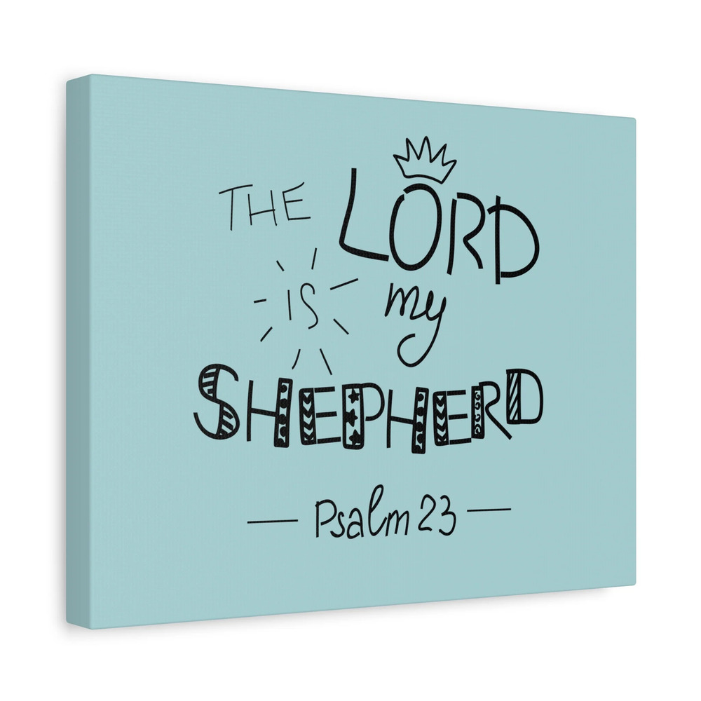 Scripture Canvas The Lord Is My Shepherd Psalm 23 Christian Wall Art Bible